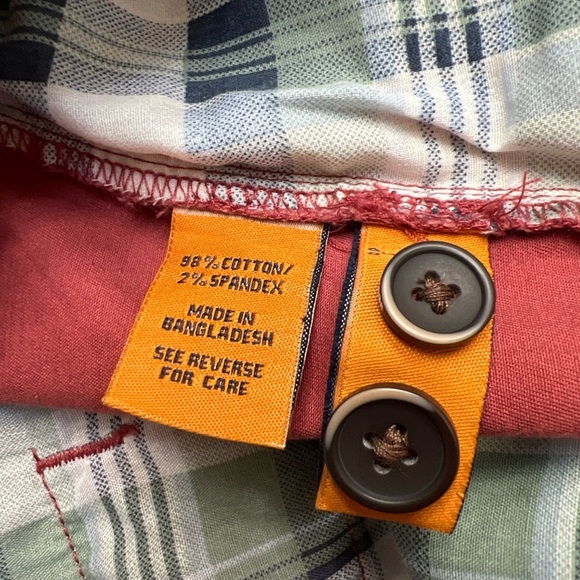 Tailor Vintage Slim Fit Chino Pants in Canyon Red Preppy Casual - Picture 9 of 10